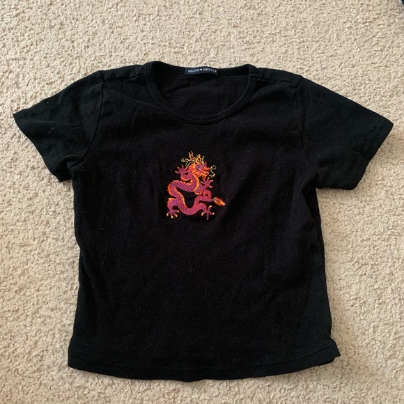 Brandy Melville Tops - SOLD🚫 Brandy Melville Ashlyn Dragon T-Shirt
